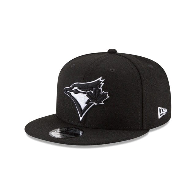 Toronto Blue Jays MLB New Era Men Black/White 9Fifty Snapback product image 1, provided for visual reference and product