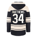 Auston Matthews Toronto Maples Leafs NHL 47 Brand Men Navy Heavyweight Lacer Hoodie product image 1, provided for visual