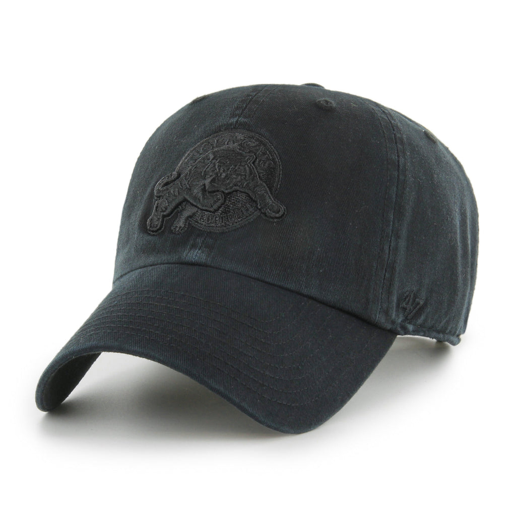 Hamilton Tiger-Cats CFL 47 Brand Men Black On Black Clean up Adjustable Hat product image 1, provided for visual reference