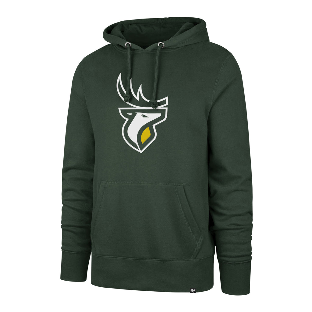 Edmonton Elks CFL 47 Brand Men Green Imprint Headline Pullover Hoodie product image 1, provided for visual reference and