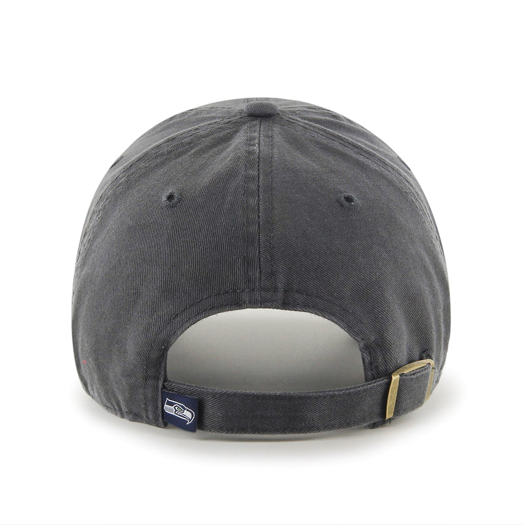 Seattle Seahawks NFL 47 Brand Men Grey Alternate Clean up Adjustable Hat product image 2, provided for visual reference and