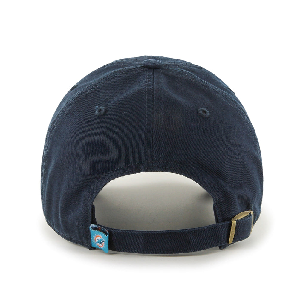 Miami Dolphins NFL 47 Brand Men Black Clean up Adjustable Hat product image 2, provided for visual reference and product