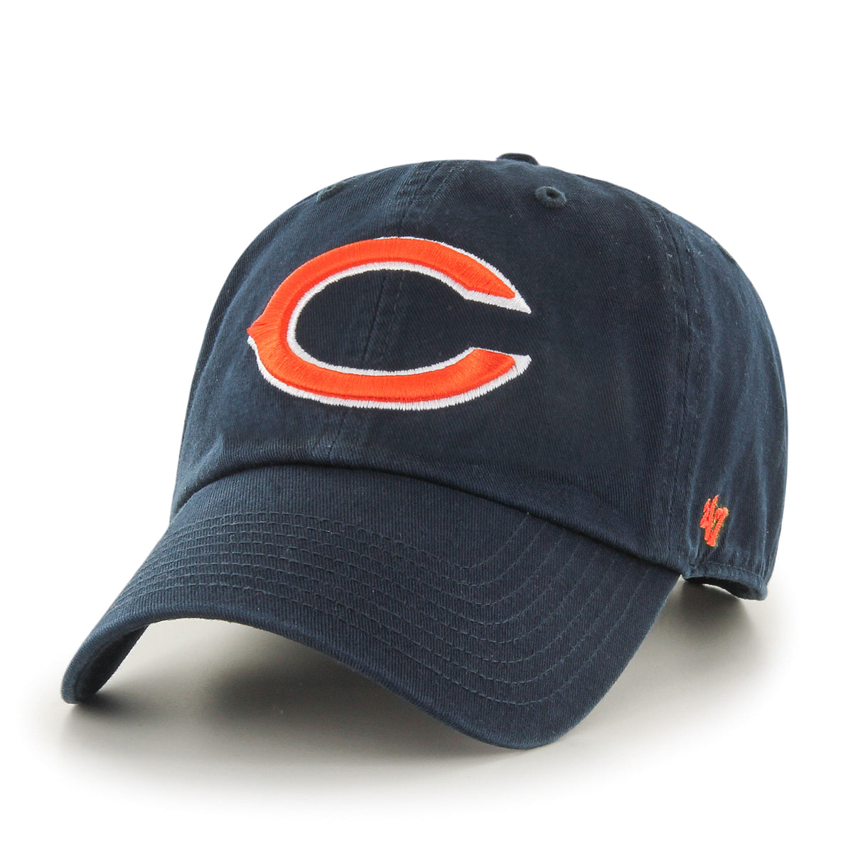 Chicago Bears NFL 47 Brand Men Navy Clean up Adjustable Hat product image 1, provided for visual reference and product