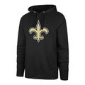 New Orleans Saints NFL 47 Brand Men Black Imprint Headline Pullover Hoodie product image 1, provided for visual reference