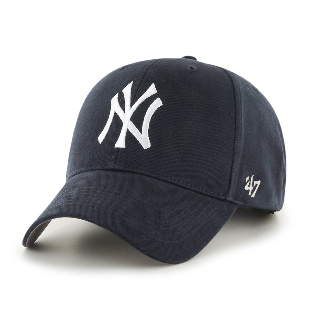 New York Yankees MLB 47 Brand Youth Navy MVP Adjustable Hat product image 1, provided for visual reference and product