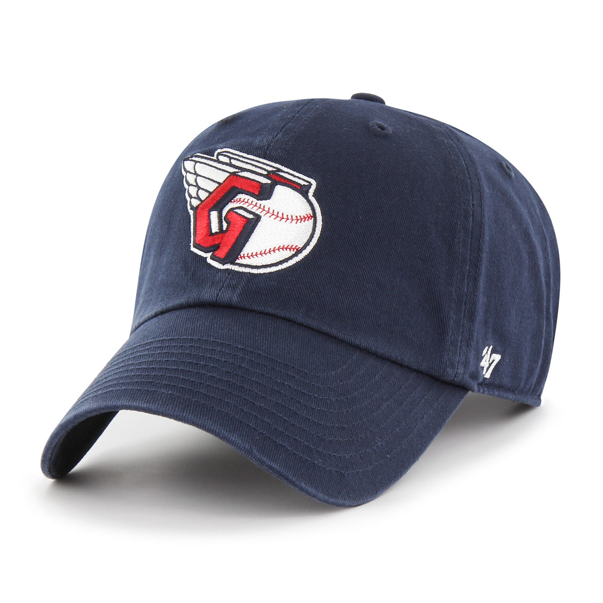 Cleveland Guardians MLB 47 Brand Men Navy Vintage Clean Up Adjustable Hat product image 1, provided for visual reference and
