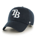 Tampa Bay Rays MLB 47 Brand Men Midnight Navy Clean Up Adjustable Hat product image 1, provided for visual reference and