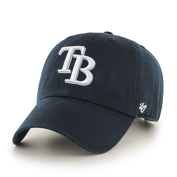 Tampa Bay Rays MLB 47 Brand Men Midnight Navy Clean Up Adjustable Hat product image 1, provided for visual reference and