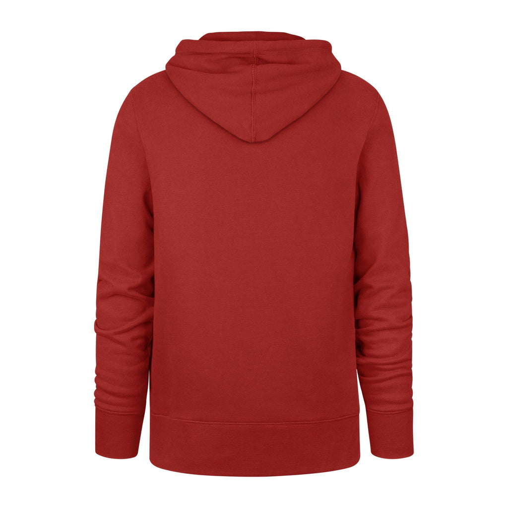 Chicago Blackhawks NHL 47 Brand Men Red Imprint Headline Pullover Hoodie product image 2, provided for visual reference and