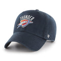 Oklahoma City Thunder NBA 47 Brand Men Navy Clean Up Adjustable Hat product image 1, provided for visual reference and