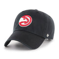 Atlanta Hawks NBA 47 Brand Men Black Clean Up Adjustable Hat product image 1, provided for visual reference and product