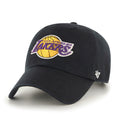 Los Angeles Lakers NBA 47 Brand Men Black Clean Up Adjustable Hat product image 1, provided for visual reference and product