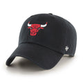 Chicago Bulls NBA 47 Brand Men Black Clean Up Adjustable Hat product image 1, provided for visual reference and product