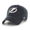 Tampa Bay Lightning NHL 47 Brand Men Black Clean Up Adjustable Hat product image 1, provided for visual reference and