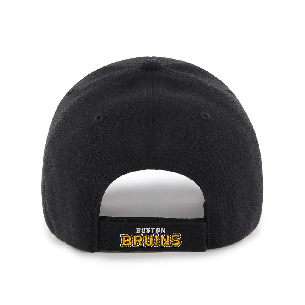 Boston Bruins NHL 47 Brand Men Black MVP Adjustable Hat product image 2, provided for visual reference and product detail
