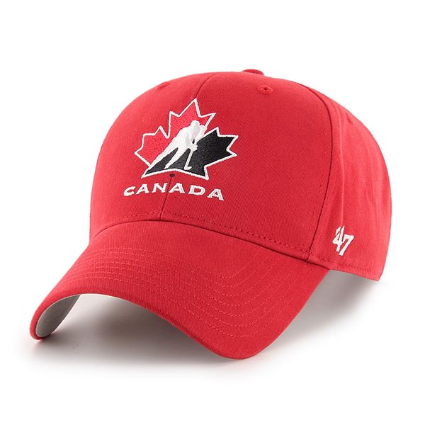 Hockey Canada IIHF 47 Brand Infant Red MVP Adjustable Hat product image 1, provided for visual reference and product detail