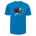 San Jose Sharks NHL 47 Brand Men Teal Imprint Fan T-Shirt product image 1, provided for visual reference and product detail