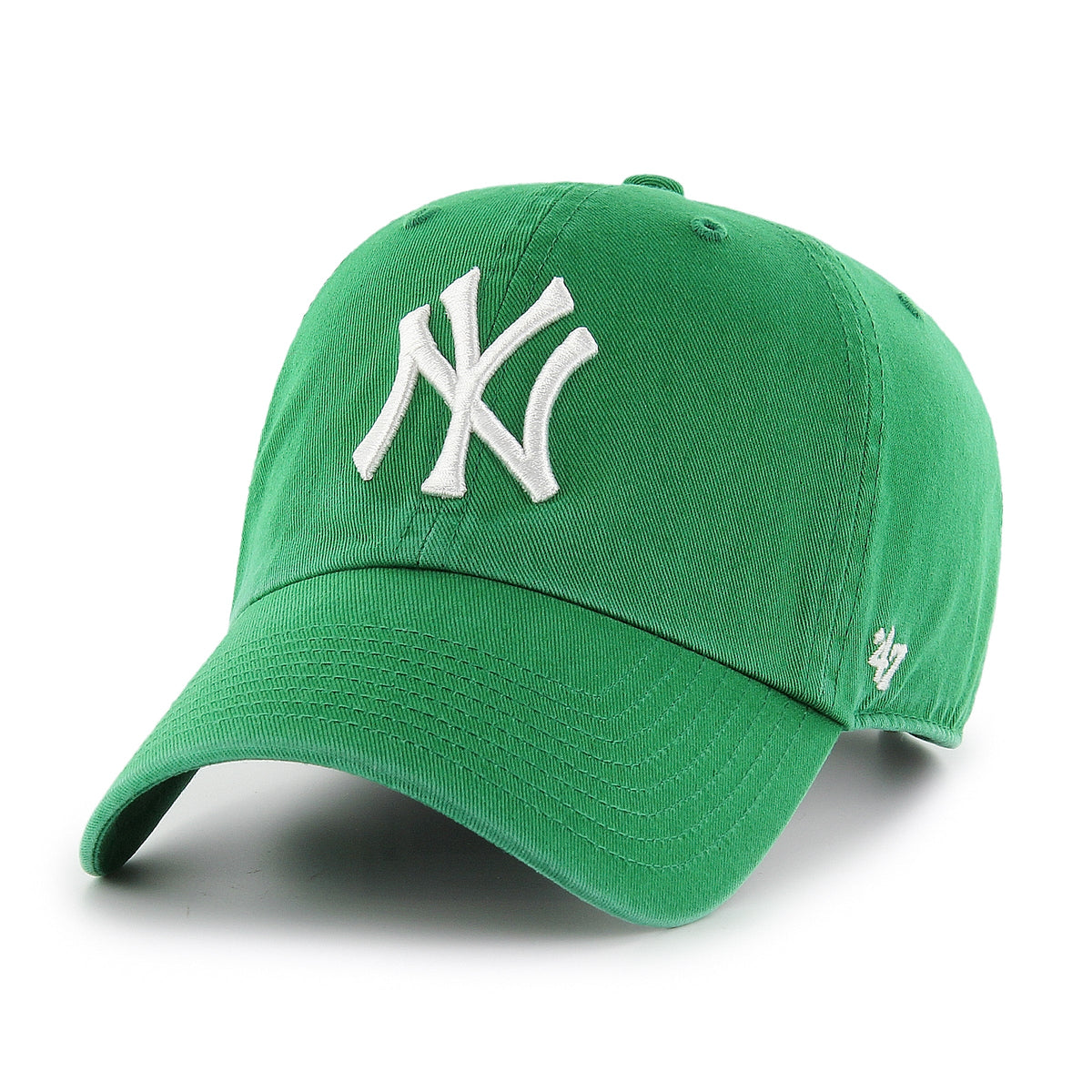New York Yankees MLB 47 Brand Men Kelly Green Clean Up Adjustable Hat product image 1, provided for visual reference and