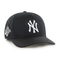 New York Yankees MLB 47 Brand Men Black & White Sure Shot Hitch Adjustable Hat product image 1, provided for visual