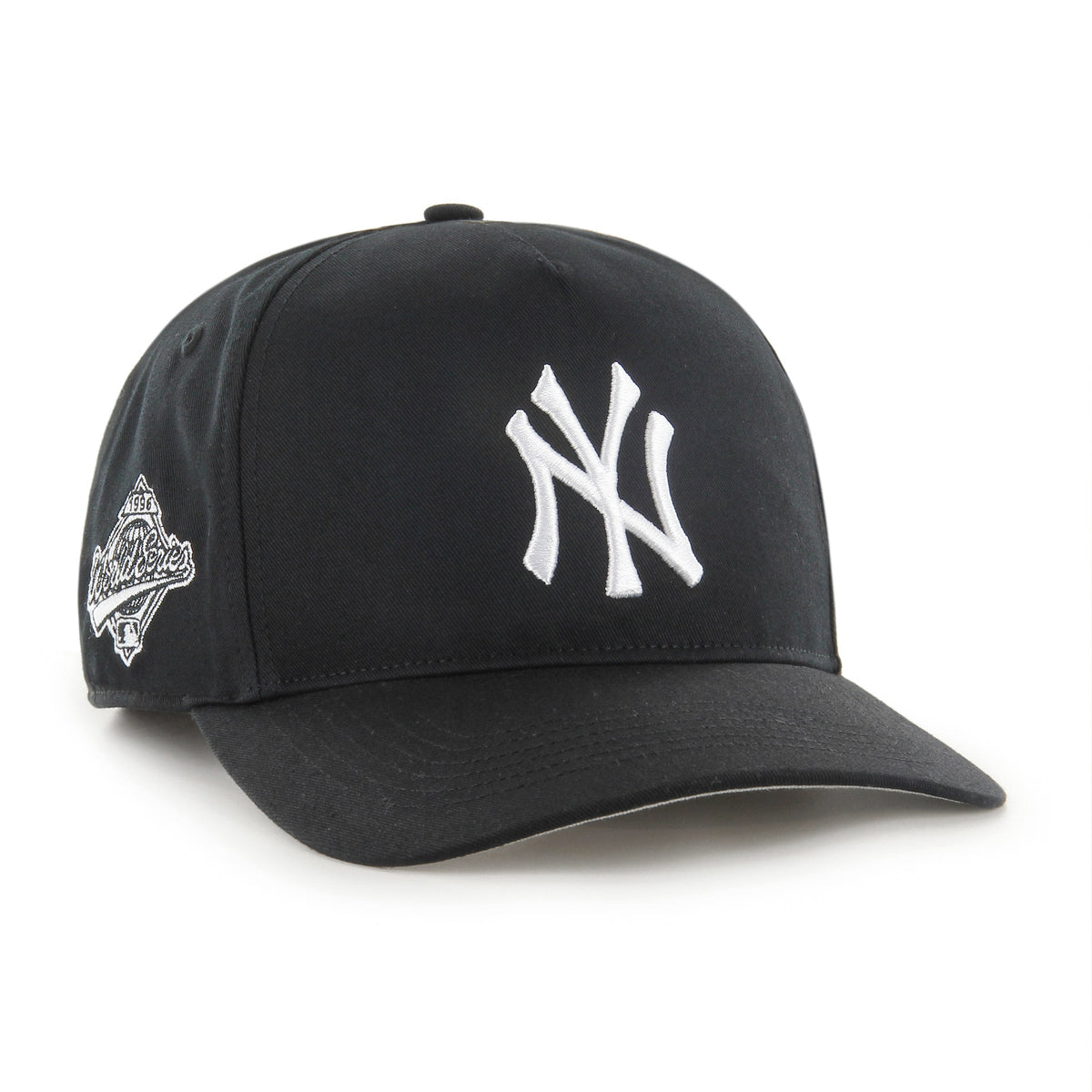 New York Yankees MLB 47 Brand Men Black & White Sure Shot Hitch Adjustable Hat product image 1, provided for visual