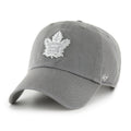 Toronto Maple Leafs NHL 47 Brand Men Grey Cement Ballpark Clean Up Adjustable Hat product image 1, provided for visual