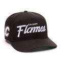 Calgary Flames NHL 47 Brand Men Black Attitude Hitch Snapback Hat product image 1, provided for visual reference and product