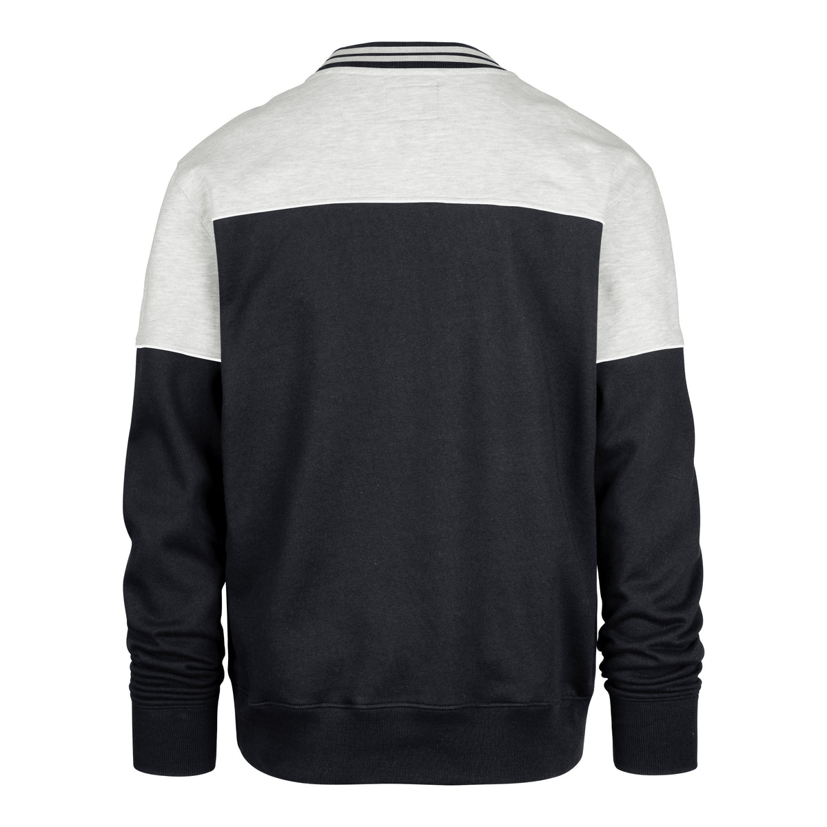 Montreal Canadiens NHL 47 Brand Men Grey Satin Lock Bryson Crew Sweater product image 2, provided for visual reference and