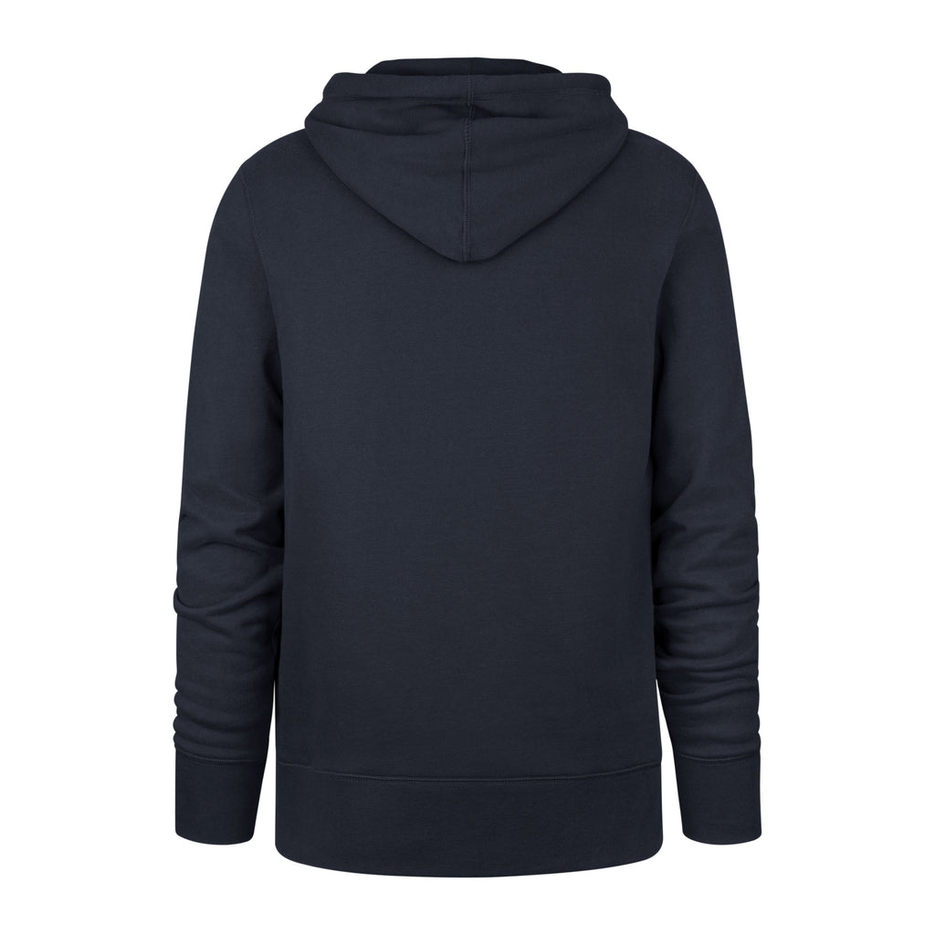 Michigan Wolverines NCAA 47 Brand Men Navy Imprint Distressed Headline Pullover Hoodie product image 2, provided for visual