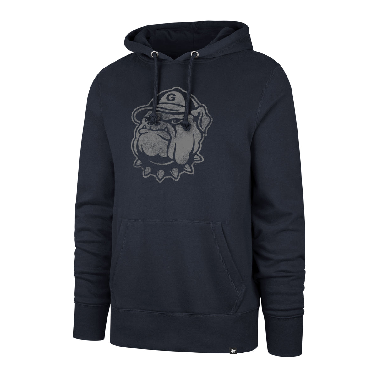 Georgetown Hoyas NCAA 47 Brand Men Navy Imprint Distressed Headline Pullover Hoodie product image 1, provided for visual