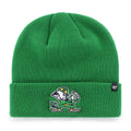 Notre Dame Fighting Irish NCAA 47 Brand Men Green Raised Cuff Knit Hat product image 1, provided for visual reference and
