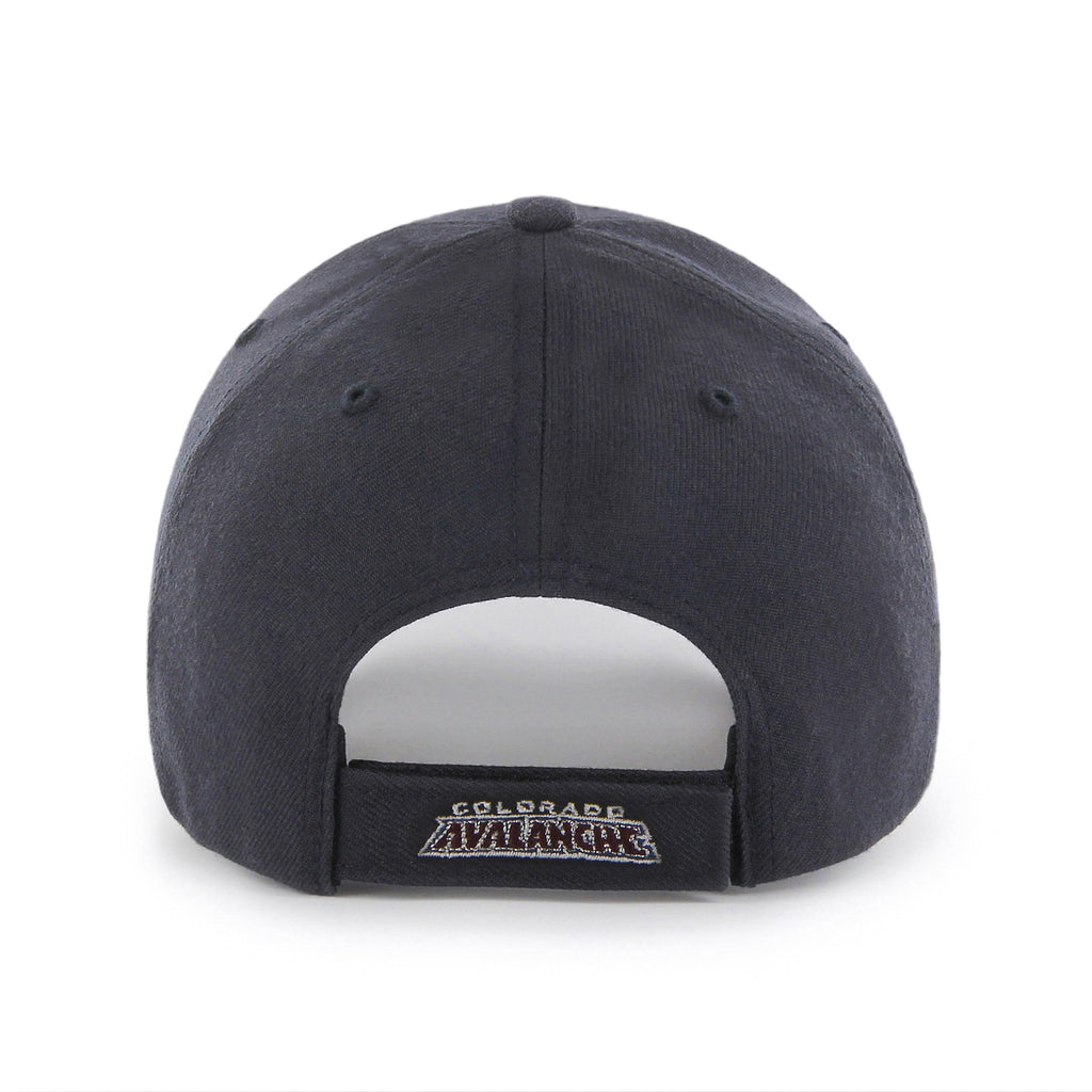 Colorado Avalanche NHL 47 Brand Men Navy MVP Adjustable Hat product image 2, provided for visual reference and product