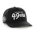 San Francisco 49ers NFL 47 Brand Men Black Attitude Hitch Adjustable Hat product image 1, provided for visual reference and