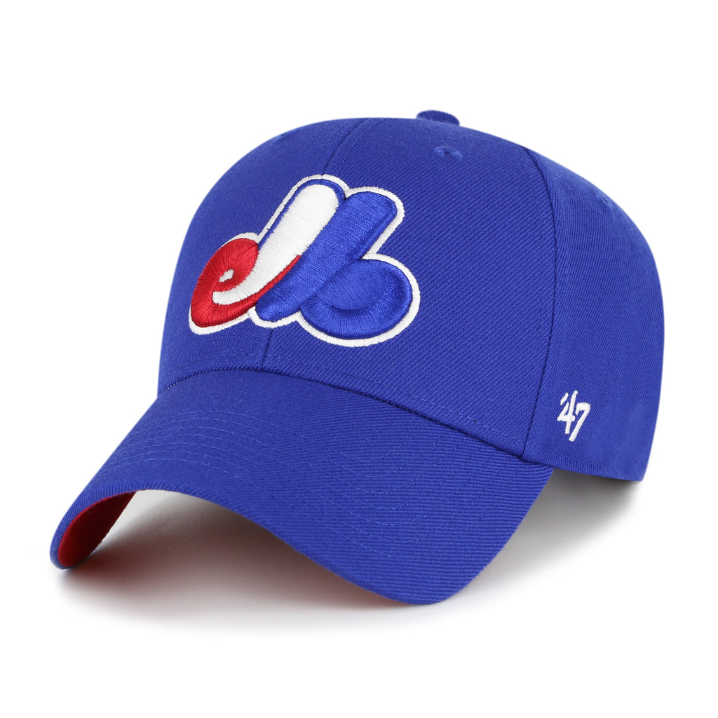Montreal Expos MLB 47 Brand Men Royal 125th Anniversary MVP Sure Shot Snapback product image 3, provided for visual