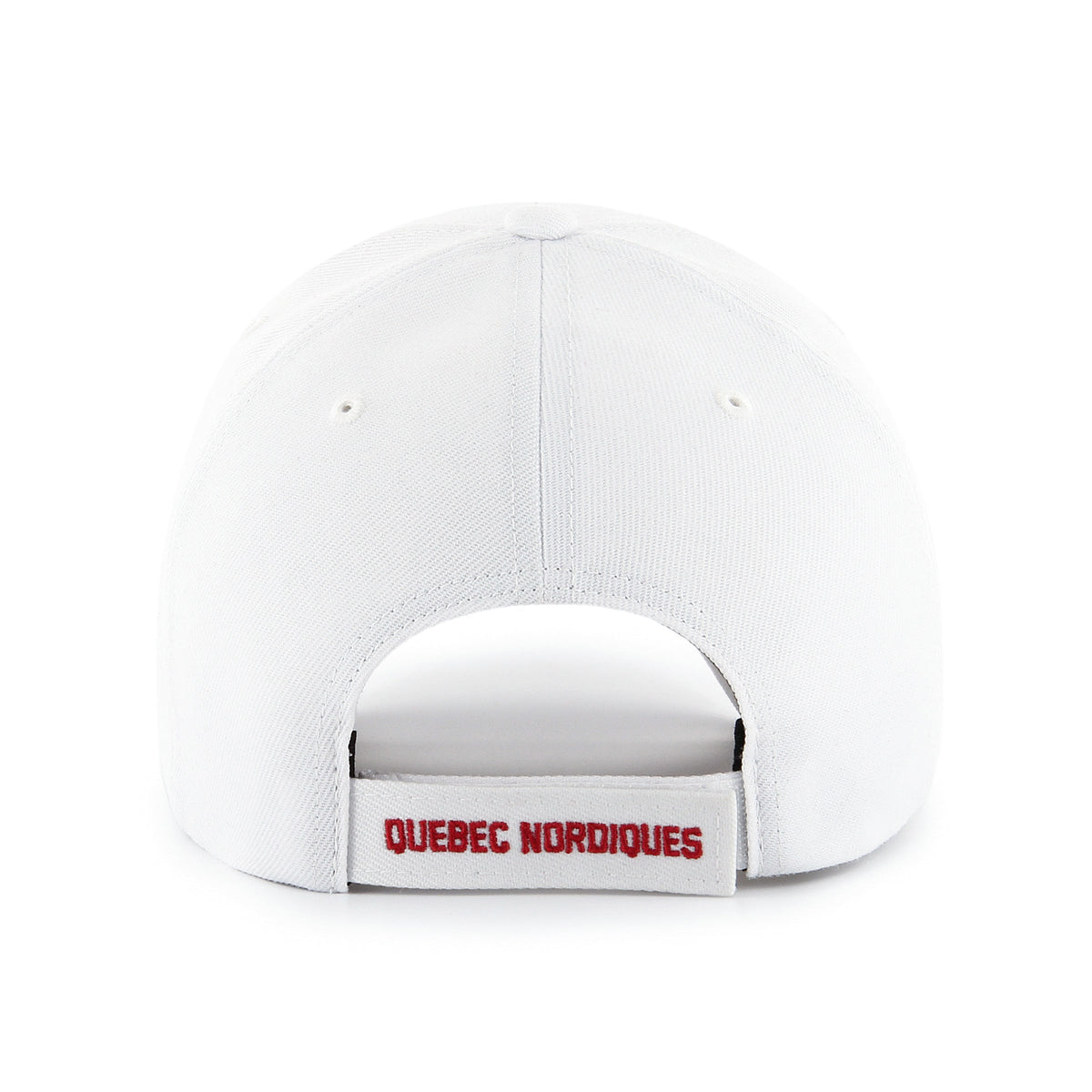 Quebec Nordiques NHL 47 Brand Men White MVP Adjustable Hat product image 2, provided for visual reference and product detail