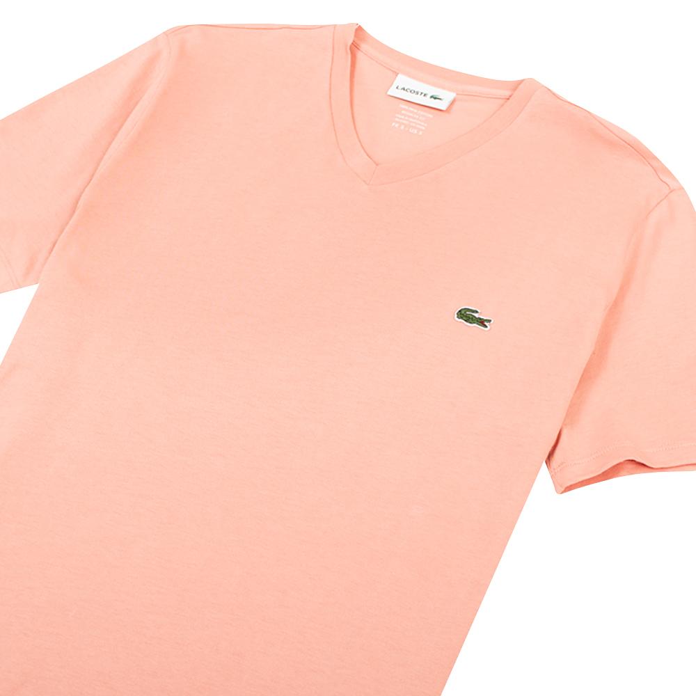 V-Neck Basic T-Shirt | Elf Pink product image 2, provided for visual reference and product detail review