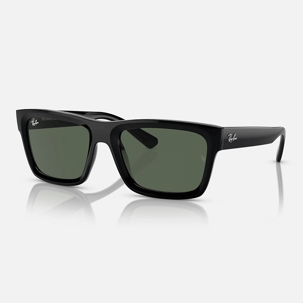 Warren Sunglasses | Black/Dark Green product image 1, provided for visual reference and product detail review