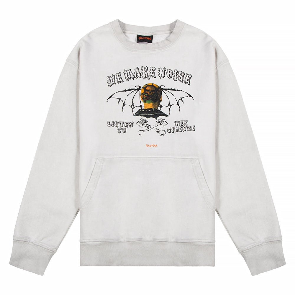 We Make Noise Sweatshirt | Chalk product image 1, provided for visual reference and product detail review