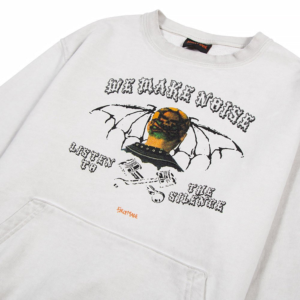 We Make Noise Sweatshirt | Chalk product image 2, provided for visual reference and product detail review